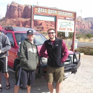 Steve and Lance before the Sedona ride